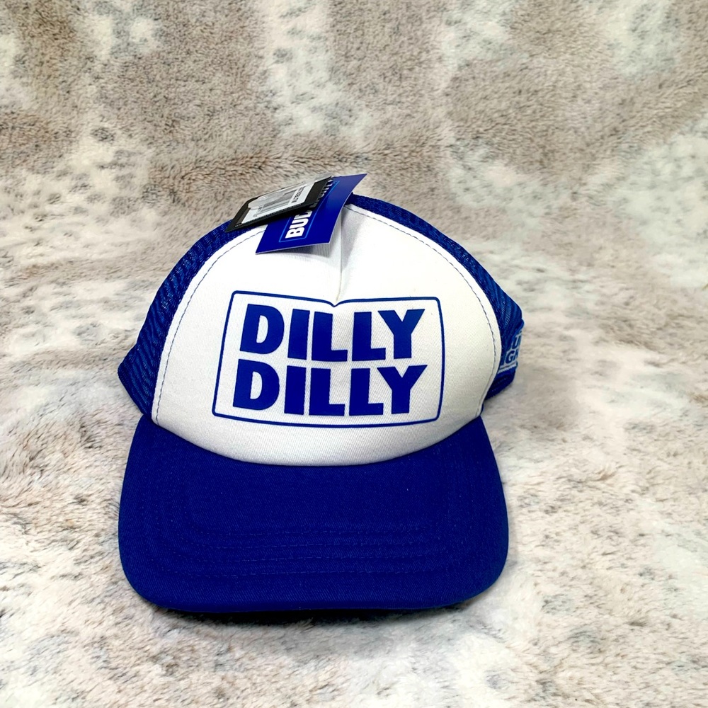 Dilly Dilly Bud Light Beer Mesh Snapback Trucker Hat Baseball Cap Lid NEW w Tags